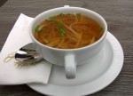 Nudelsuppe vom Menü am 15.5.17 - Schlosswirt - Bisamberg