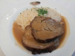 Kalbsrollbraten mit Reis € 15,90/klein € 11,20 - Klostergasthof des Stiftes Heiligenkreuz - Heiligenkreuz