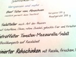 Zum schwarzen Adler - Auszug aus der Speisekarte - Gasthaus-Brauerei Zum Schwarzen Adler - Wien