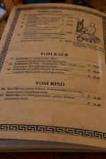 Karte: Lamm, Kalb und Rind. - Poseidon - Bregenz