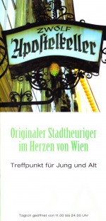 12 Apostelkeller - Flyer - Zwölf-Apostelkeller - Wien