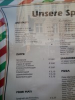 Italienische Speisekarte - Maria Rosa - Wien