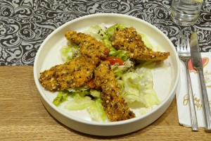 Gasthaus Lichtenstöger - 11€ !! - Backhendlsalat in Kürbispanier - ein ... - Lichtenstöger - Wien