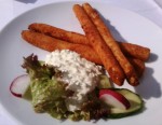 Zum goldenen Anker Gebackener Spargel mit Sauce Tartare - Gasthof Zum Goldenen Anker - Hainburg