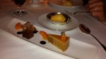 Moccamus-Torte mit Meisterwurz-Schokolade, Mandarinen und Sorbet - Obauer - WERFEN