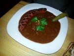 Scharfer Einspänner - Chili Debreziner mit Saft - Oase - Wiener Neudorf