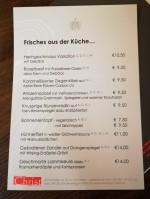 Frisches aus der Küche im Jänner 2019 und wird serviert - Christ - Wien