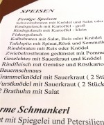 Zu den 3 Linden - Auszug aus der Speisekarte - Zu den 3 Linden - Wien