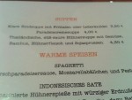 Cuadro - Auszug aus der Speisekarte - Cuadro - Wien