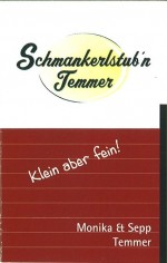 Visitenkarte - Schmankerlstub'n Temmer - TILLMITSCH