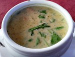 Maria Rosa - Rucola-Schaumsuppe mit Paradeiserwürfel (EUR 4,10) - Maria Rosa - Wien