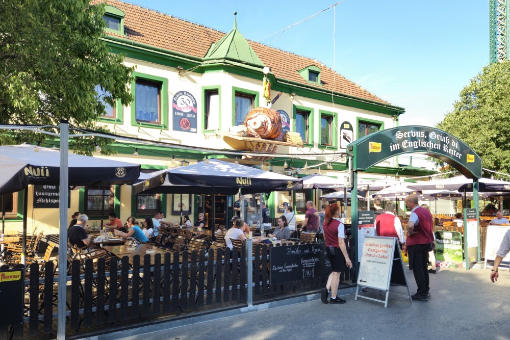 Zum Englischen Reiter - Vorderer Gastgarten - Zum Englischen Reiter - Wien