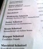 Schnitzlwirt Oberhausen - Auszug aus der Speisekarte - Schnitzlwirt - Oberhausen