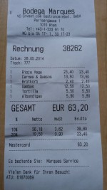 1 Flasche Wein, 4 Tapas und 1 Brotkorb. - Bodega Marques - Wien