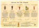 Bierkarte - Genuss aus der Flasche - Glöckl Bräu - Graz