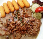 Puntigamerhof Schweinemedaillons auf Eierschwammerlsauce & Kroketten - Puntigamer Hof - Wien