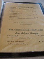 Karte: für VegetarierInnen und Nachwuchs. - Gasthaus Seibl - Lochau