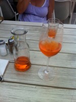 Prosecco Aperol (Prosecco, Aperol, Olive, Soda) 4,20
So mag ich Ihn den ... - Motto am Fluss - Wien