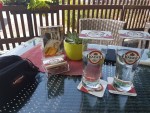 Holundersaft gespritzt - herrlich bei 32Grad