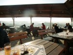 Das Holzgeländer der Terrasse wurde 2015 durch Glas ersetzt - Weinhof Nekrep - Gamlitz