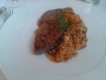 Rostbraten vom Almo auf Tomaten – Artischocken – Risotto - Restaurant Florian im Parkhotel Graz - Graz