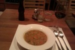 Reibgerstensuppe, friulanisch - Bigoli - Linz