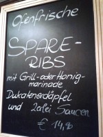 Alt-Sievering - Spareribs-Angebot - Robert's Alt Sievering - Wien