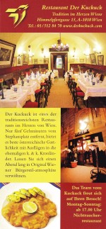 Der Kuckuck Flyer - Der Kuckuck - Wien