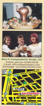 Flyer bzw. Visitenkarte - Bauernbräu - Wien