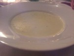 Knoblauchcremesuppe um 3,50 Euro. - Oliva Verde - Wien