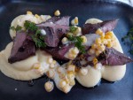 Flat Iron Steak mit creamy Corn und Pürree (Mamas Menü Nr. 1) - Mama & Der Bulle - Wien