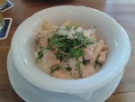 Penne Salmone e rucola mit Weißweinsauce, Lachs und Rucola - Eschenlaube - Graz