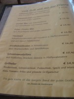 Karte: vom Grill und aus der Pfanne. - Gasthaus Seibl - Lochau