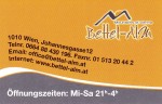 Bettel-Alm - Visitenkarte Seite 2 - Bettel-Alm Restaurant - Wien