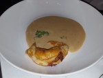 Cremesuppe mit Pilzen und Erdäpfeln. Dazu ein Schinkenkipferl - Stasta - Wien