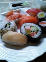 Dschunke - Sushi- und Makiteller vom Buffet - Restaurant Dschunke - Wien