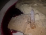 Mohn-Zimt-Parfait mit Eierlikör-Bourbon-Vanille-Schaum, Hohlhippe, Preiselbeeren - Zum Mittelpunkt der Welt - Gasthaus Geyer - Wien