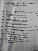 Auszug aus der Speisekarte - China-Restaurant Sun - Wien