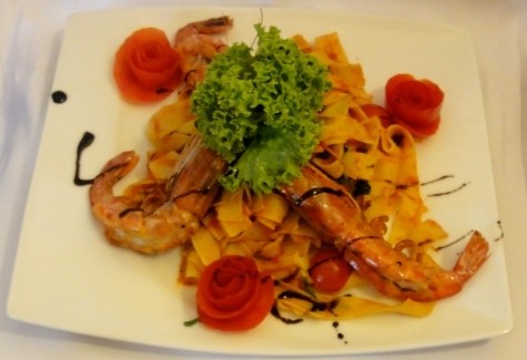 Tagliatelle Scampi - Ristorante Beccofino - Salzburg