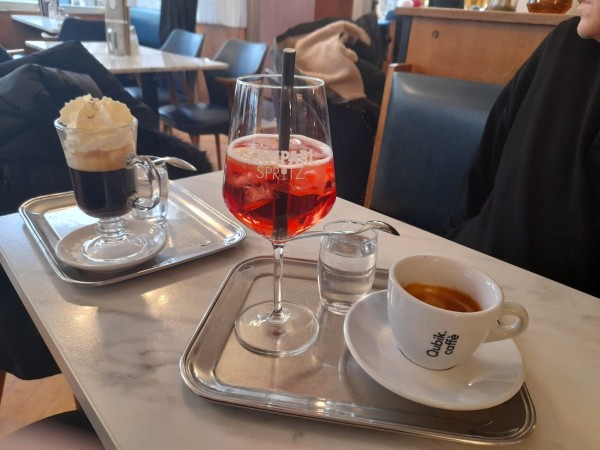 Campari Soda, Espresso doppio - Cafe Central - Baden