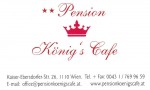 Pension König's Cafe VisitenKarte - Hotel König Café-Restaurant - Wien