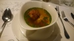 Rindsuppe mit Tiroler Knödel und Wurzelwerk - Dorfwirt Schönleitn - Oberaichwald / Latschach