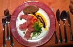 Melonencarpaccio mit Rohschinken - Biergasthaus Schiffner - Aigen-Schlägl